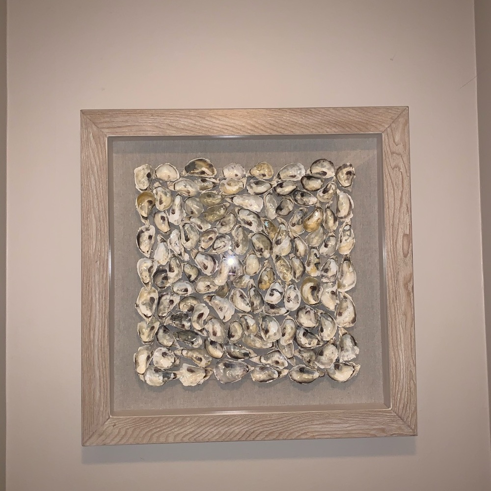 Handmade sea shell art